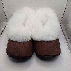 Unisex Peruvian Slippers Handmade Alpaca Fur Winter Warm